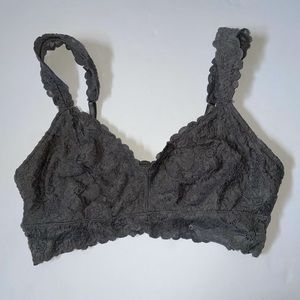 Grey Lace Aerie Bralette